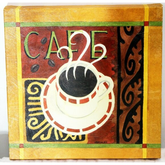 Cafe Exotica II Canvas Art Print by Jennifer Brinley Coffee Home Decoration - Picture 1 of 12